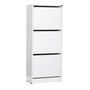 Hanah Home Zapatero Blanco con 3 Cajones